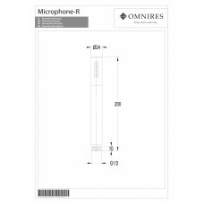 Ручной душик OMNIRES MICROPHONE, золото