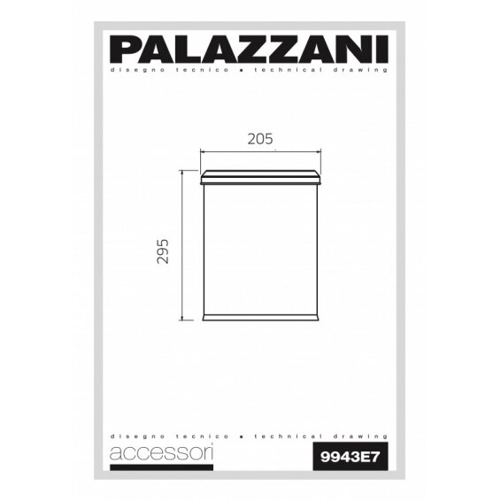 Белое мусорное ведро Palazzani с крышкой против запаха 1