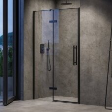 Dušo durys Ravak Cool COSD2 juodu rėmu