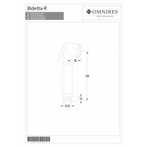 Ручной душик OMNIRES BIDETTA