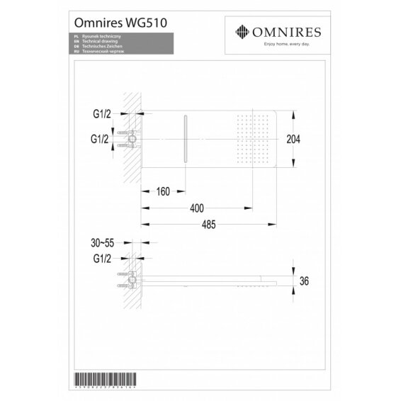 Душевая голова OMNIRES 1