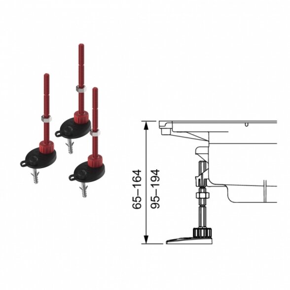 Комплект душевого желоба TECEdrainprofile PVD покрытие 6