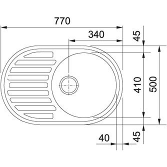 Fragranit plautuvė Franke ROG 611 1