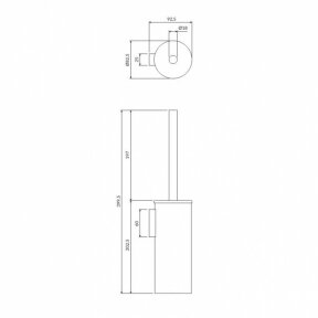 Ершик WC OMNIRES MODERN PROJECT, графит