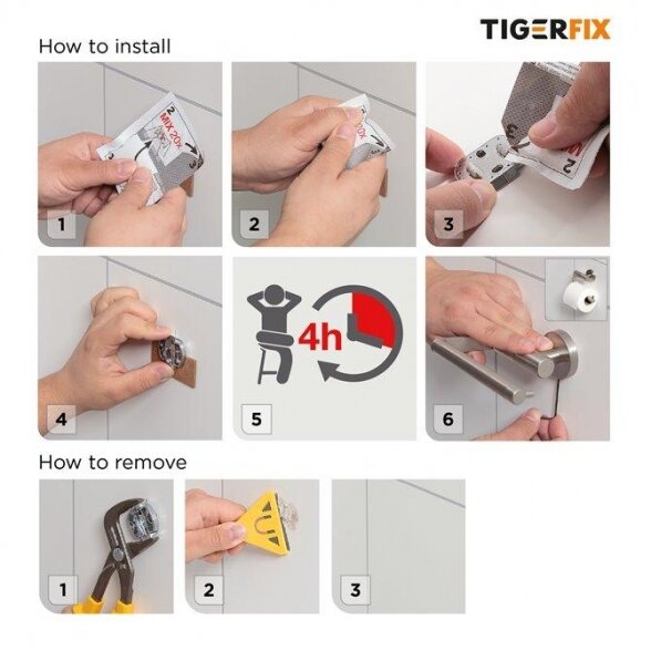 Klijai aksesuarams TigerFix1 4