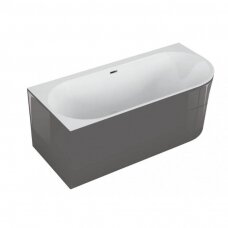 Отдельностоящая ванна угловая Polimat SOLA 160x75, графит