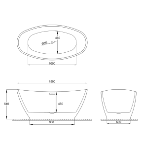 Отдельностоящая ванна Polimat Mango 150x75, розовая