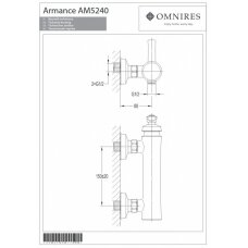 Смеситель для душа Omnires Armance