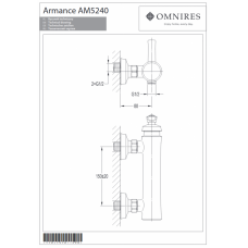 Смеситель для душа Omnires Armance (медь)