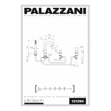 Смеситель монтируемый в борт ванны Palazzani Idrotech II