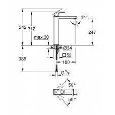 Смеситель для умывальника Grohe Eurocube