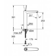 Смеситель для умывальника Grohe Eurodisc Joy