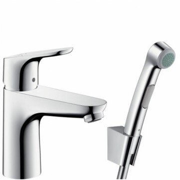 Смеситель для умывальника с биде душиком Hansgrohe Focus 100