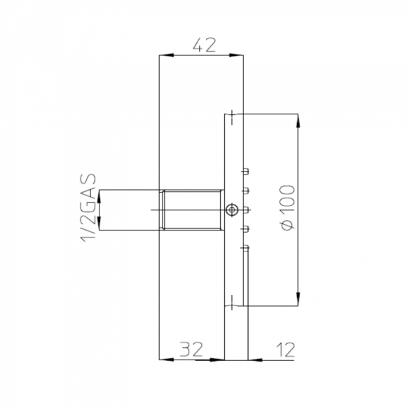 Боковая форсунка TONDO FLAT WALL Bossini 4