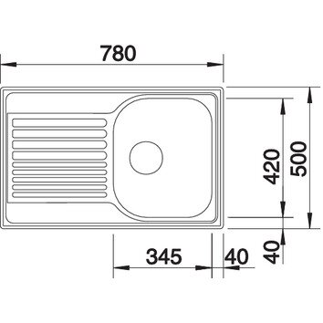 Мойка из нержавеющей стали Blanco Tipo 45 S Compact 1