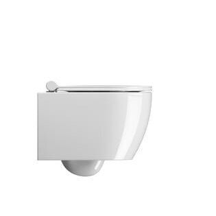 Pakabinamas WC PURA Compact GSI 46x35 Swirlflush® su Soft Close plonu dangčiu 2