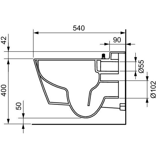 TECE Profil Base WC инсталляция 6