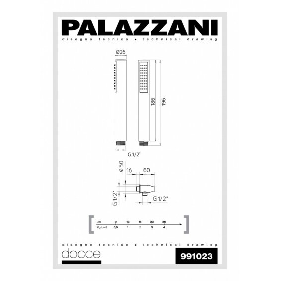 Plieno spalvos potinkinė dušo sistema Palazzani Mis color 2