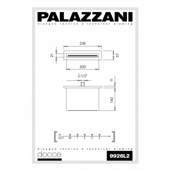 Plieno spalvos potinkinė termostatinė dušo sistema Palazzani Mis color 3