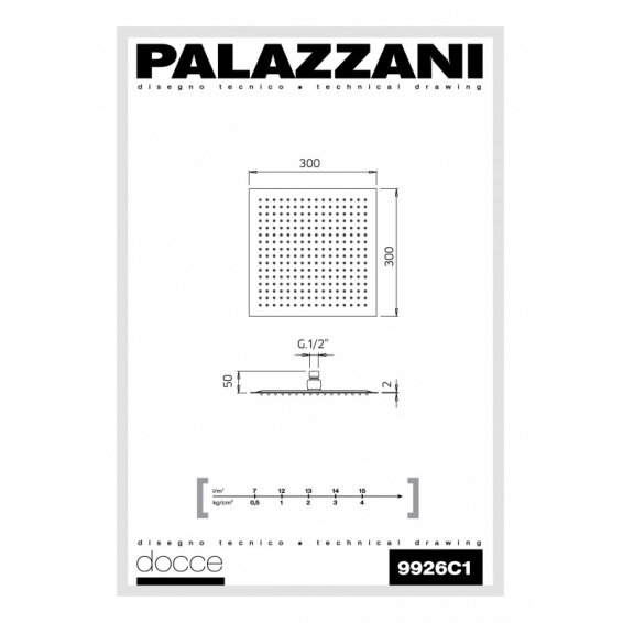 Встраиваемая душевая система Palazzani Qadra 2