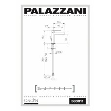 Смеситель для умывальника Palazzani Qadra Color