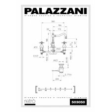 Смеситель для умывальника Palazzani Retro