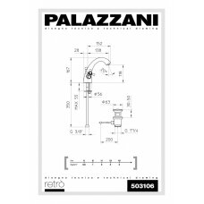 Смеситель для умывальника Palazzani Retro