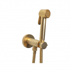 Гигиенический душ с прогрессивным смесителем Bossini E37 - PALOMA-BRASS PROGRESSIVE MIXER SET, матовое золото