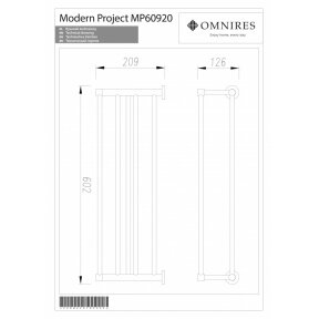 Держатель для полотенца OMNIRES MODERN PROJECT