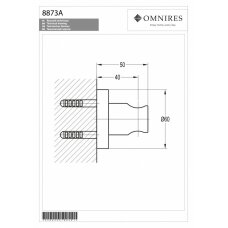 Настенный держатель ручного душа, Omnires