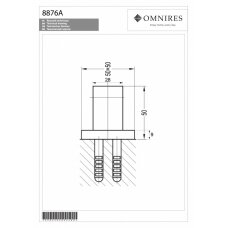 Настенный держатель ручного душа, Omnires