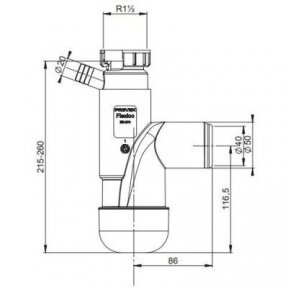 Sifonas plautuvei FLEXLOC, Prevex