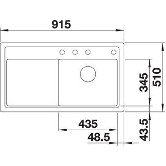 Silgranit PuraDur plautuvė Blanco Zenar 5 S 1