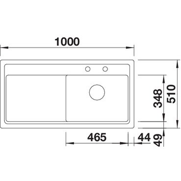 Silgranit PuraDur plautuvė Blanco Zenar XL 6 S 1