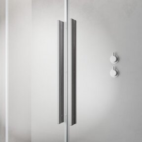 Прямоугольная душевая кабина Radaway Furo Brushed Nickel KDD