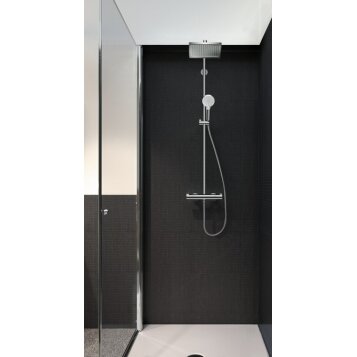 Термостатический комплект для душа Hansgrohe crometta e 240 1 jet showerpipe, хром 1