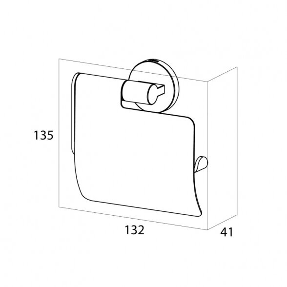 Tualetinio popieriaus laikiklis Tiger Noon su dangteliu, plieno spalvos 3