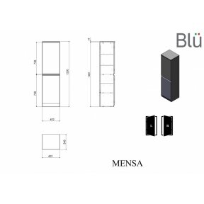 Пенал Blu MENSA 402