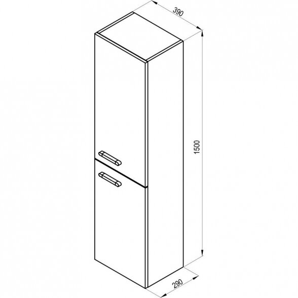 Ūkinė spintelė Ravak SB Chrome 390 3