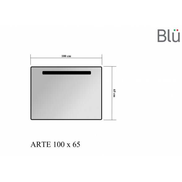 Veidrodis Blu ARTE su LED apšvietimu 1000 1