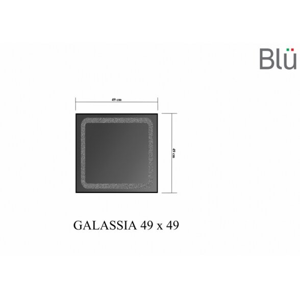 Зеркало Blu GALASSIA с LED подсветкой, 490 1