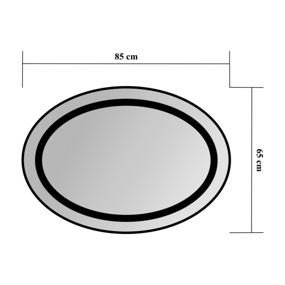 Veidrodis Blu LEON OVAL su LED apšvietimu 850x650 1