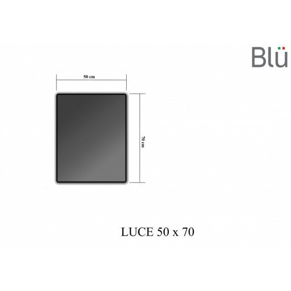 Зеркало Blu LUCE с LED подсветкой, 500 1