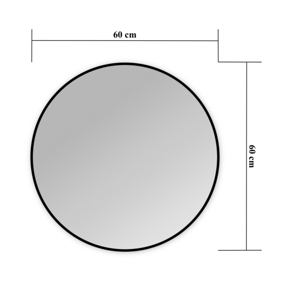 Зеркало Blu MERIDA ROUND с LED подсветкой 6