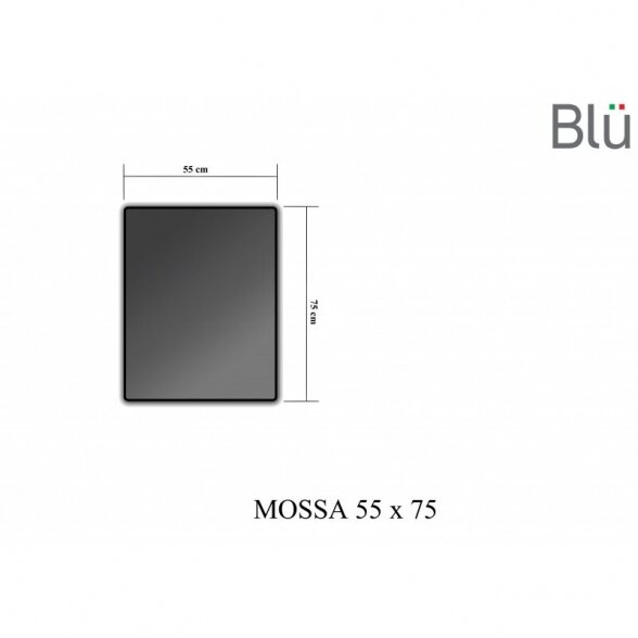Veidrodis BLU MOSSA su LED apšvietimu 550 1
