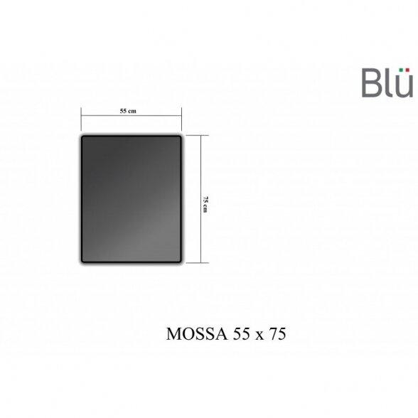 Зеркало Blu MOSSA с LED подсветкой, 550 1