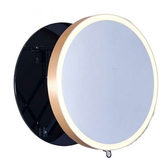 Vonios kambario veidrodis Moon Miior vario spalvos rėmu (atitraukiamas) 1